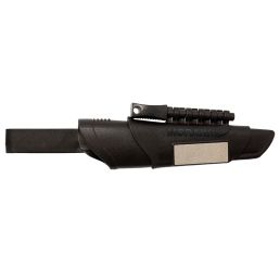 Acheter Bushcraft Survival black - Lame 109mm - Manche Caoutchouc - Etuis Polymère