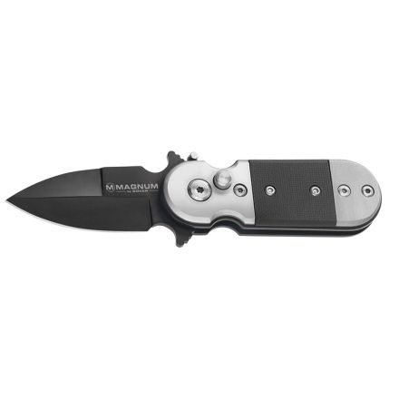 couteau automatique Boker Black Lightning - Lame 50mm - Manche G10/acier – Clip