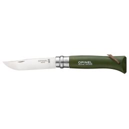 couteau Opinel N°08 Baroudeur Origines - Lame 85mm - Manche Hêtre kaki