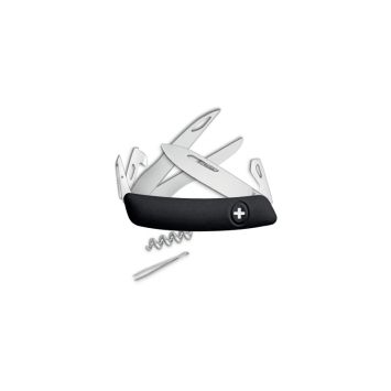 couteau suisse swiza   D07 Scissors, noir, 12 fonctions