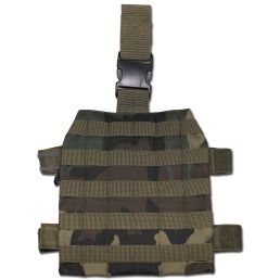 Plaque de cuisse avec attaches MOLLE camouflage ce