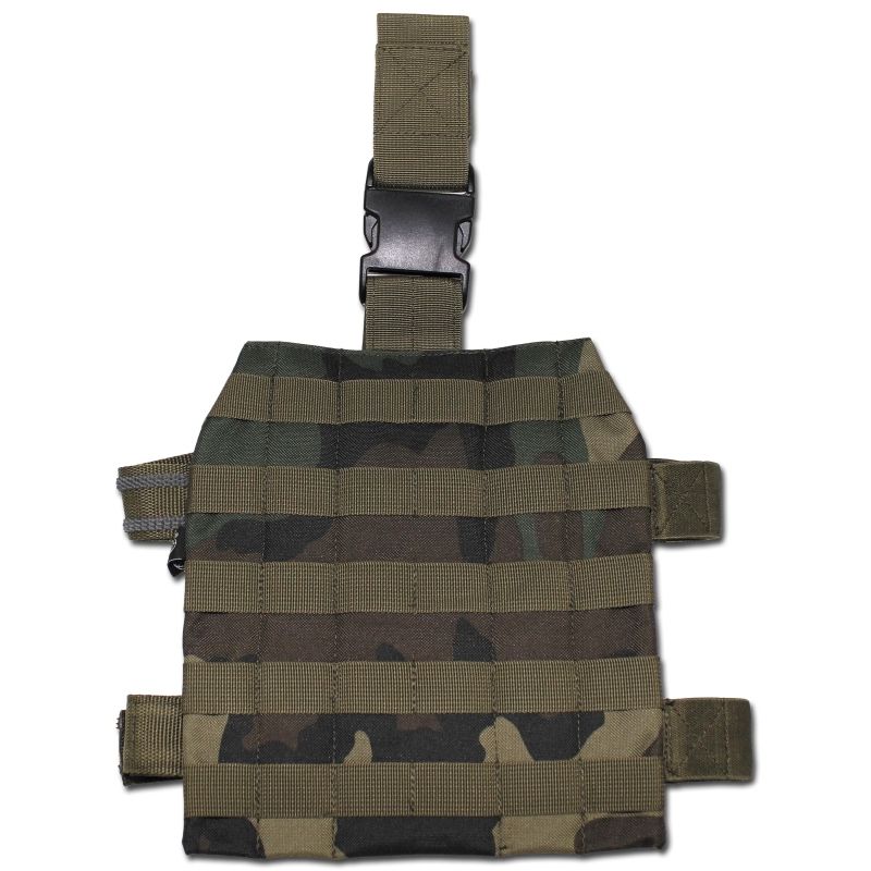 Plaque de cuisse avec attaches MOLLE camouflage ce