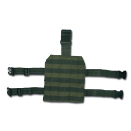 Plaque de cuisse avec attaches MOLLE vert