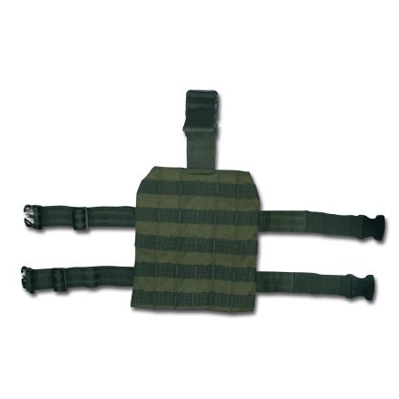 Plaque de cuisse avec attaches MOLLE noire