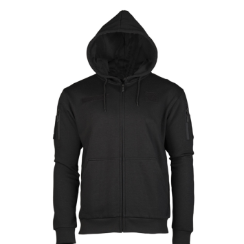 Sweat tactique à capuche Noir MIL-TEC