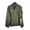 veste militaire autrichienne ripstop olive, vue de face, poches poitrine zippées, occasion