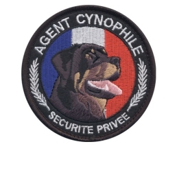 Ecusson rond agent cynophile