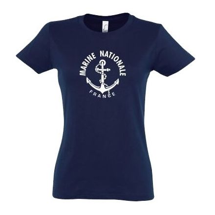 T-shirt Marine Nationale Femme