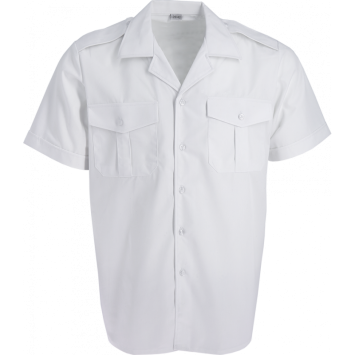 Chemisette blanche de cérémonie portée par un homme militaire