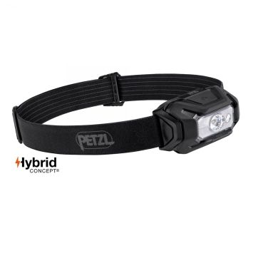 Lampe frontale PETZL Hybrid Aria 1 - 350 Lumens noir