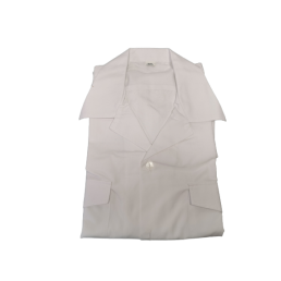 Chemisette blanche Armée française, vue a plat partie supérieure