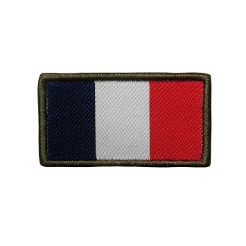 Écusson brodé drapeau Français Haute visibilité