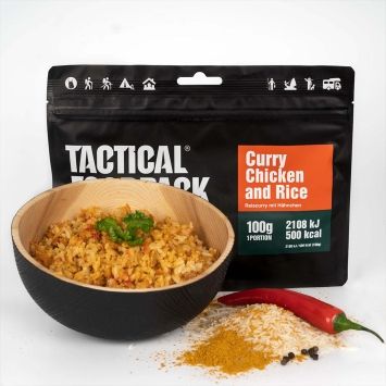 Poulet au curry et riz