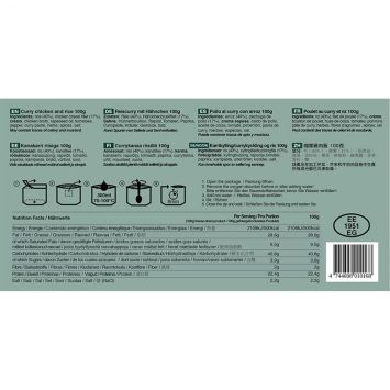 Poulet au curry et riz tactical foodpack