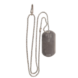 Plaque d'identité militaire US