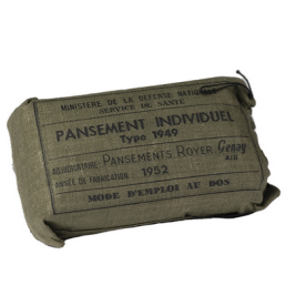 Pansement individuel Armée Française type 1949