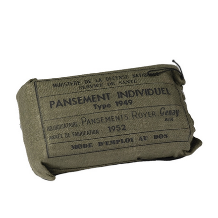 Pansement individuel Armée Française type 1949