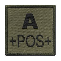 Ecusson brodé Groupe sanguin Vert A positif
