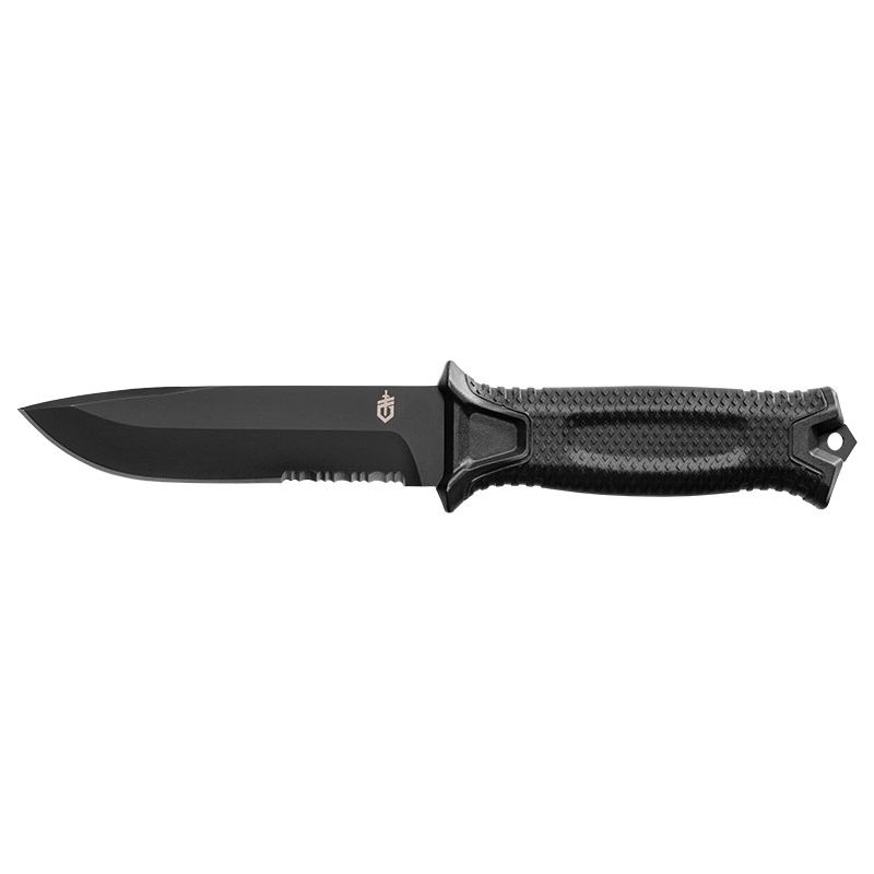 Couteau GERBER Strongarm Lame mixte Noir avec étui