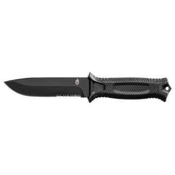 Couteau GERBER Strongarm Lame mixte Noir avec étui