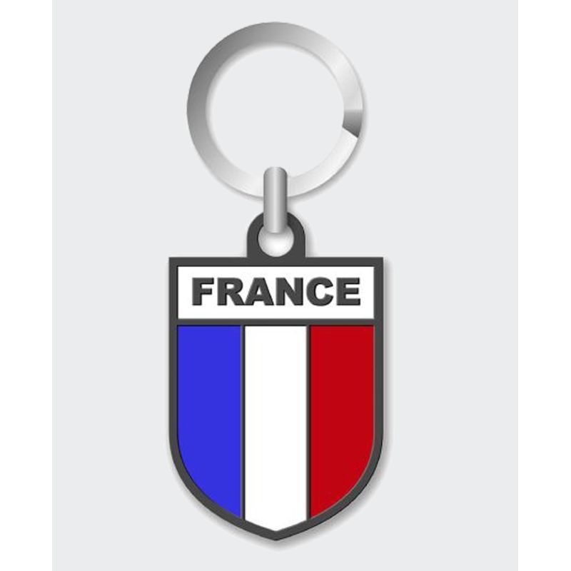 Porte-clé écusson Drapeau Français métal - DAN MILITARY