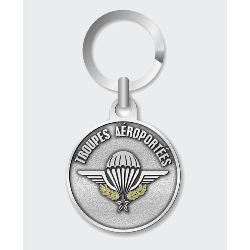 Porte-clé Troupes aéroportées gris