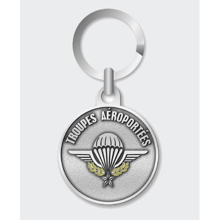 Porte-clé Troupes aéroportées gris