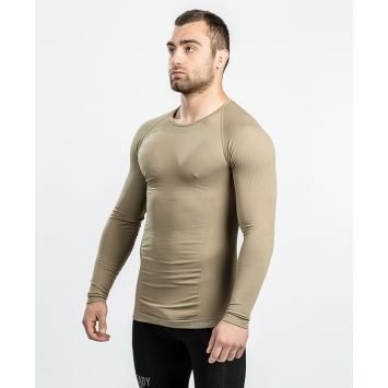 Haut SUMMIT Technical line ATACAMA col rond pas cher coyote