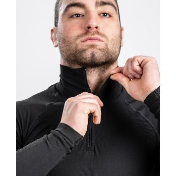 T-shirt SUMMIT ANETO col zip Noir