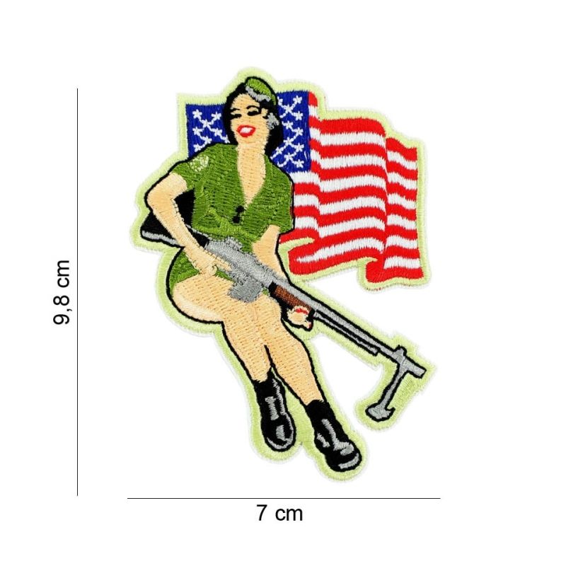 Écusson brodé PIN UP USA