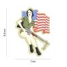 Écusson 3D PVC PIN UP Drapeau USA