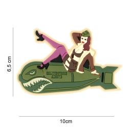 Écusson 3D PVC PIN UP Bombe