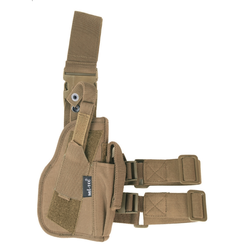 Holster de cuisse 2 sangles avec porte-chargeur MIL-TEC coyote