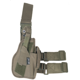 Holster de cuisse 2 sangles avec porte-chargeur MIL-TEC vert