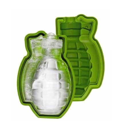 Moule à glaçon en silicone Grenade Kombat Tactical. Lot de 2.