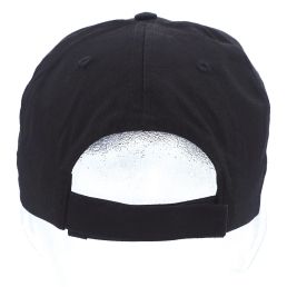 Casquette réglable noire 100% coton "SÉCURITÉ"