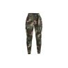 pantalon cargo militaire f2 femme woodland, vue de face, coupe haute ceinture cloutée poches cargo
