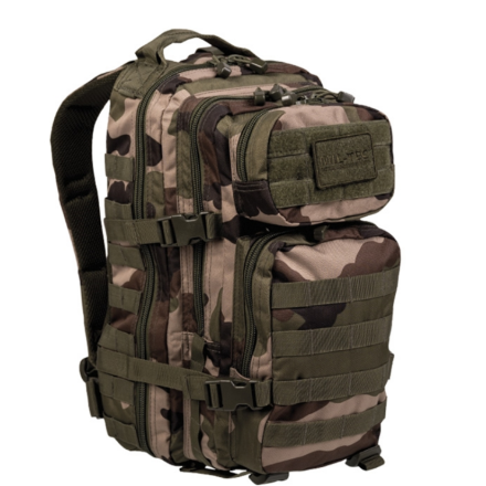 Sac à dos militaire d'assault noir 20l
