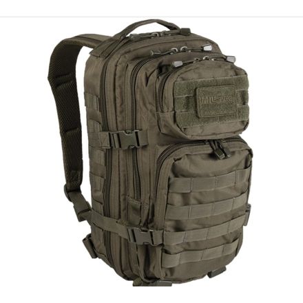 Sac à dos militaire d'assault noir 20l