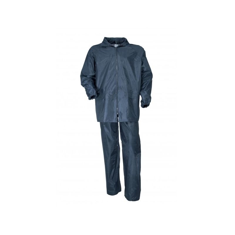 Tenue de pluie complète Veste et Pantalon bleue