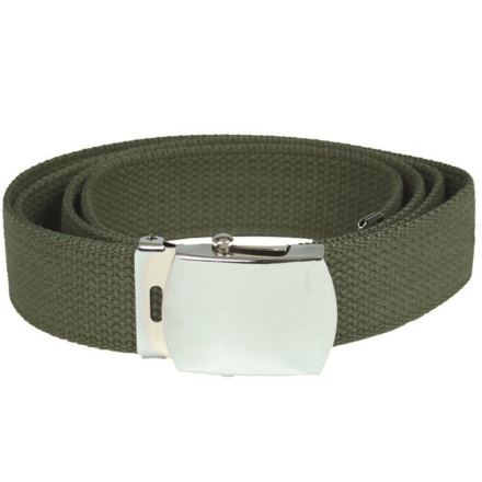 Ceinture US Toile coton Boucle argentée