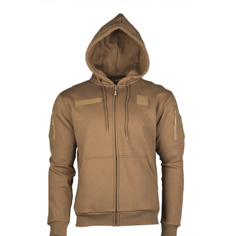 Sweat tactique à capuche coyote MIL-TEC