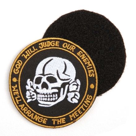Écusson brodé GOD WILL JUDGE OUR ENEMIES Velcro