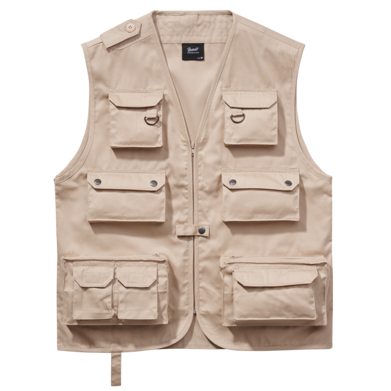 Gilet de pêche Brandit sable