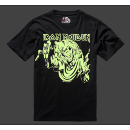 t-shirt IRON MAIDEN brandit phosporescent
