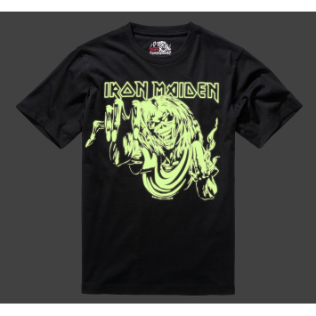 t-shirt IRON MAIDEN brandit phosporescent