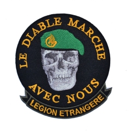 Écusson Légion Étrangère Le Diable marche avec nous