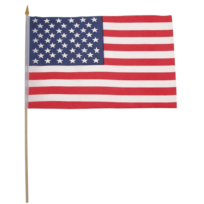 Drapeau usa avec hampe