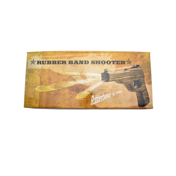 Pistolet à élastiques en bois