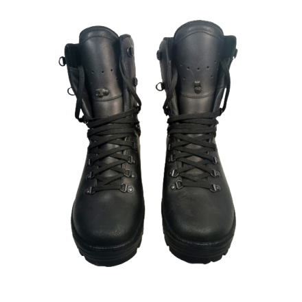 Bottes De Rangers Militaires T43 En Cuir Noir - Style Combat Pour Homme